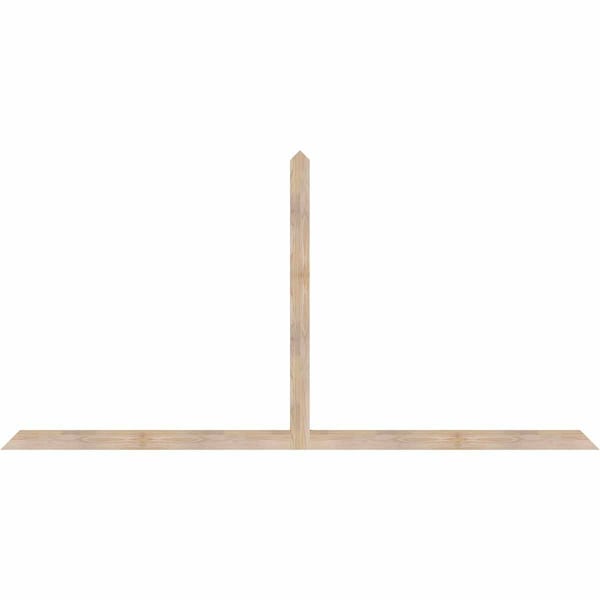 Ekena Millwork Portland Smooth Timber Gable Bracket, Douglas Fir, 108"W x 54"H x 1 1/2"D x 3 1/2"F, 12/12 Pitch GBW108X54X0204POR00SDF - main